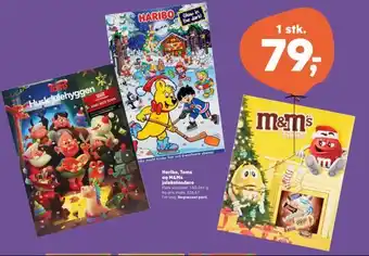 SuperBrugsen Haribo, toms og m&ms julekalendere tilbud