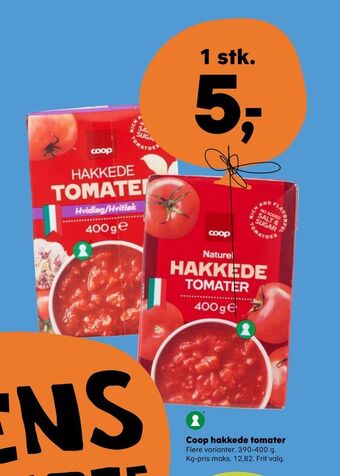 SuperBrugsen Coop hakkede tomater tilbud