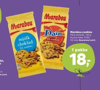 Marabou cookies