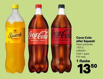 SuperBrugsen Coca-cola eller squash tilbud