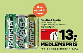 SuperBrugsen Faxe kondi booster tilbud