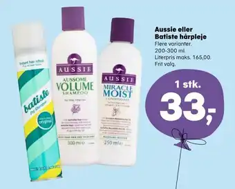 SuperBrugsen Aussie eller batiste hårpleje tilbud