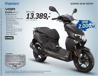 Thansen Scooter tilbud