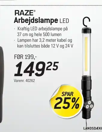 Thansen Arbejdslampe led tilbud
