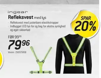 Thansen Refleksvest med lys tilbud