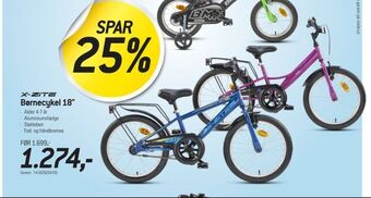 Thansen Børnecykel 18" tilbud