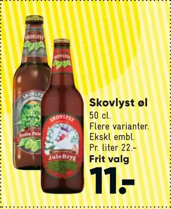 Bilka Skovlyst øl tilbud