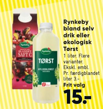 Bilka Rynkeby bland selv drik eller økologisk tørst tilbud