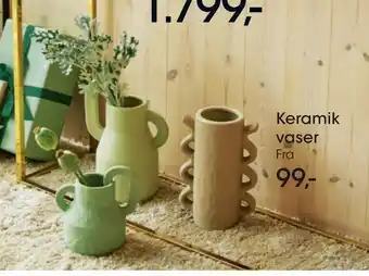 Bilka Keramik vaser tilbud