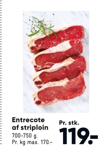 Bilka Entrecote af striploin tilbud