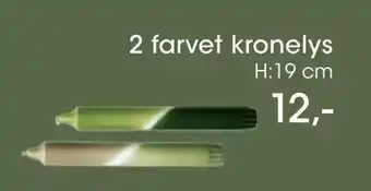 Bilka 2 farvet kronelys tilbud