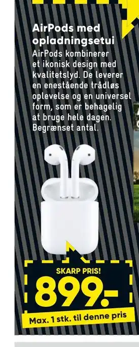 Airpods med opladningsetui