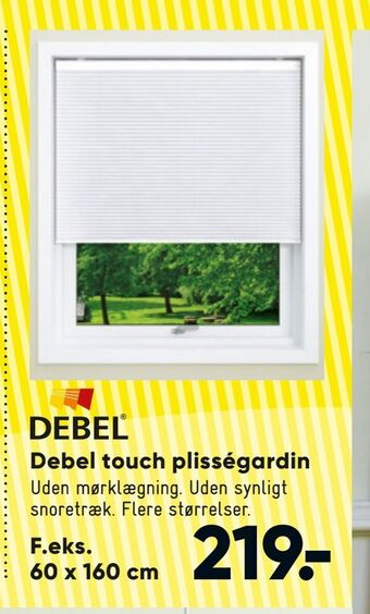 Bilka Debel touch plisségardin tilbud