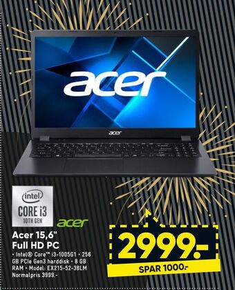 Bilka Acer 15,6" full hd pc tilbud