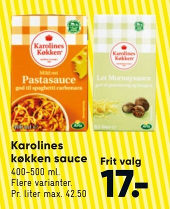 Bilka Karolines køkken sauce tilbud
