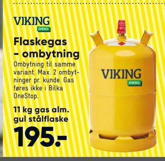 Bilka Flaskegas - ombytning tilbud
