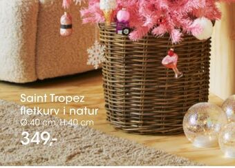 Bilka Saint tropez fletkurv i natur tilbud