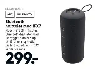 Bluetooth højttaler med ipx7