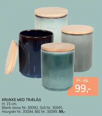 Daells Bolighus Krukke med trælåg tilbud