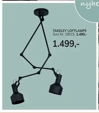 Daells Bolighus Takeley loftlampe tilbud