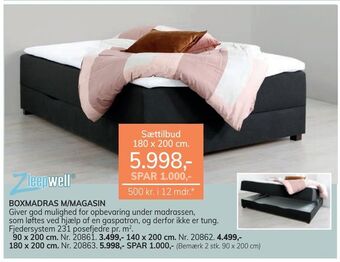 Daells Bolighus Boxmadras m/magasin tilbud