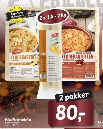 Peka flødekartofler