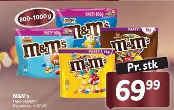 Fakta Tyskland M&m's tilbud