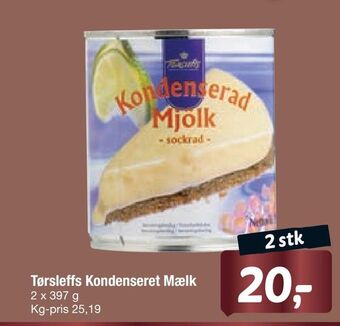 Fakta Tyskland Tørsleffs kondenseret mælk tilbud