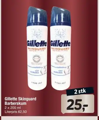 Fakta Tyskland Gillette skinguard barberskum tilbud