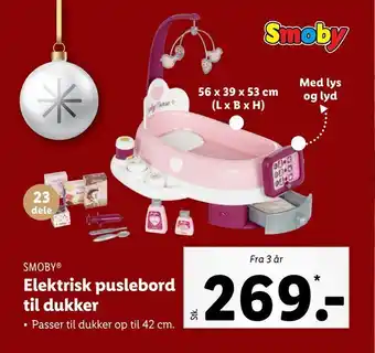 Lidl Elektrisk puslebord til dukker tilbud