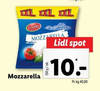 Lidl Mozzarella tilbud