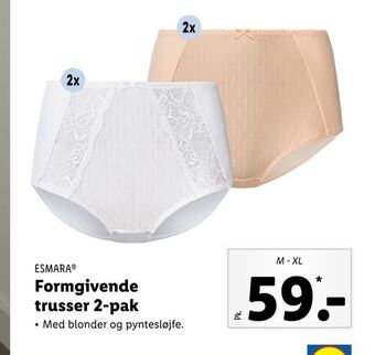 Lidl Formgivende trusser 2-pak tilbud