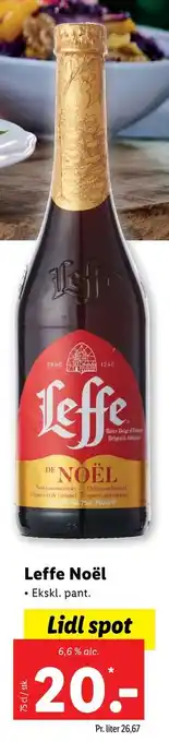 Lidl Leffe noël tilbud