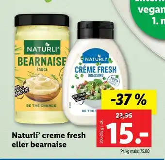 Lidl Naturli' creme fresh eller bearnaise tilbud