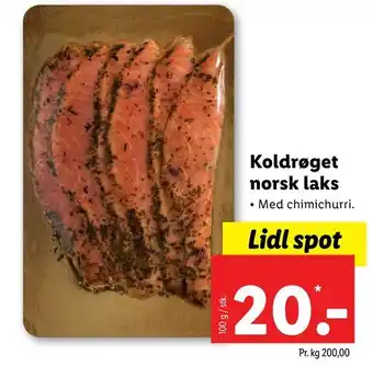 Lidl Koldrøget norsk laks tilbud