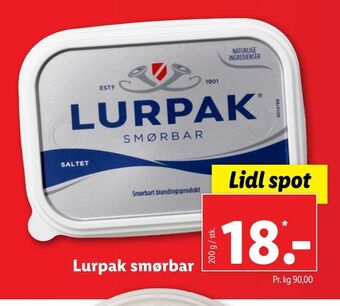Lidl Lurpak smørbar tilbud