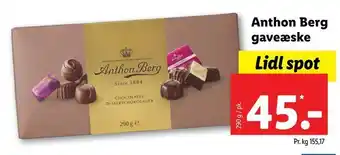 Lidl Anthon berg gaveæske tilbud