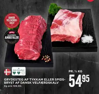 MENY Grydesteg af tykkam eller spids- bryst af dansk velfærdskalv tilbud