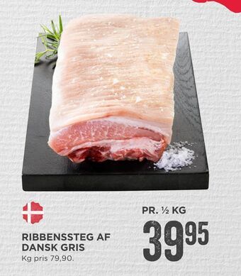MENY Ribbenssteg af dansk gris tilbud
