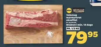 Netto Velsmag marmoreret oksefilet tilbud