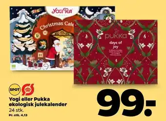 Netto Yogi eller pukka økologisk julekalender tilbud
