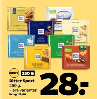 Netto Ritter sport tilbud