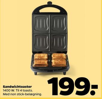 Netto Sandwichtoaster tilbud