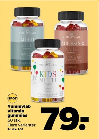 Netto Yummylab vitamin gummies tilbud