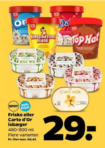 Netto Frisko eller carte d'or isbæger tilbud
