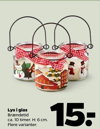 Lys i glas