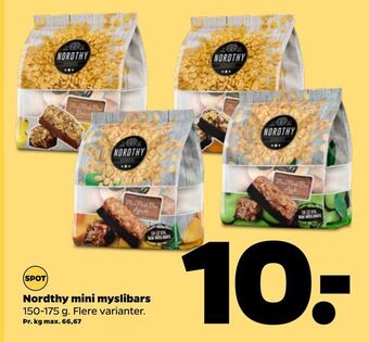 Netto Nordthy mini myslibars tilbud