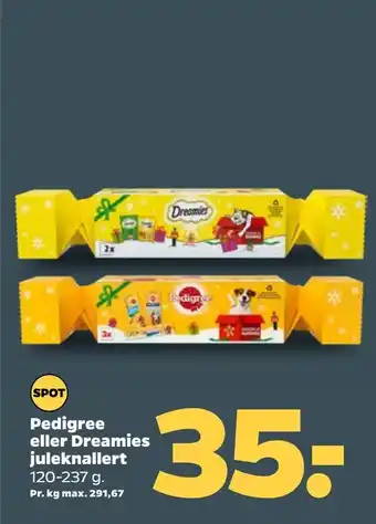 Netto Pedigree eller dreamies juleknallert tilbud