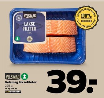 Netto Velsmag laksefileter tilbud