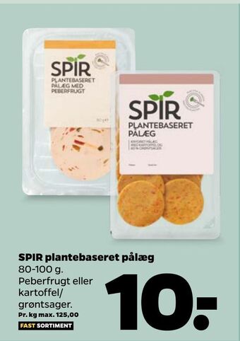 Spir plantebaseret pålæg